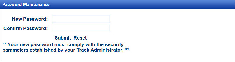 Password Maintenance